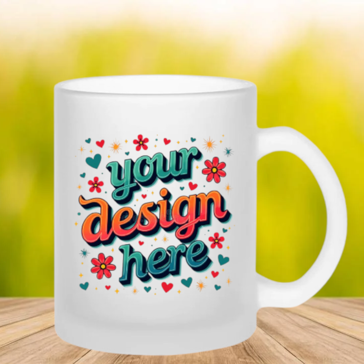 (image for) Personalised 11oz Frosted Glass Tea or Coffee Mug